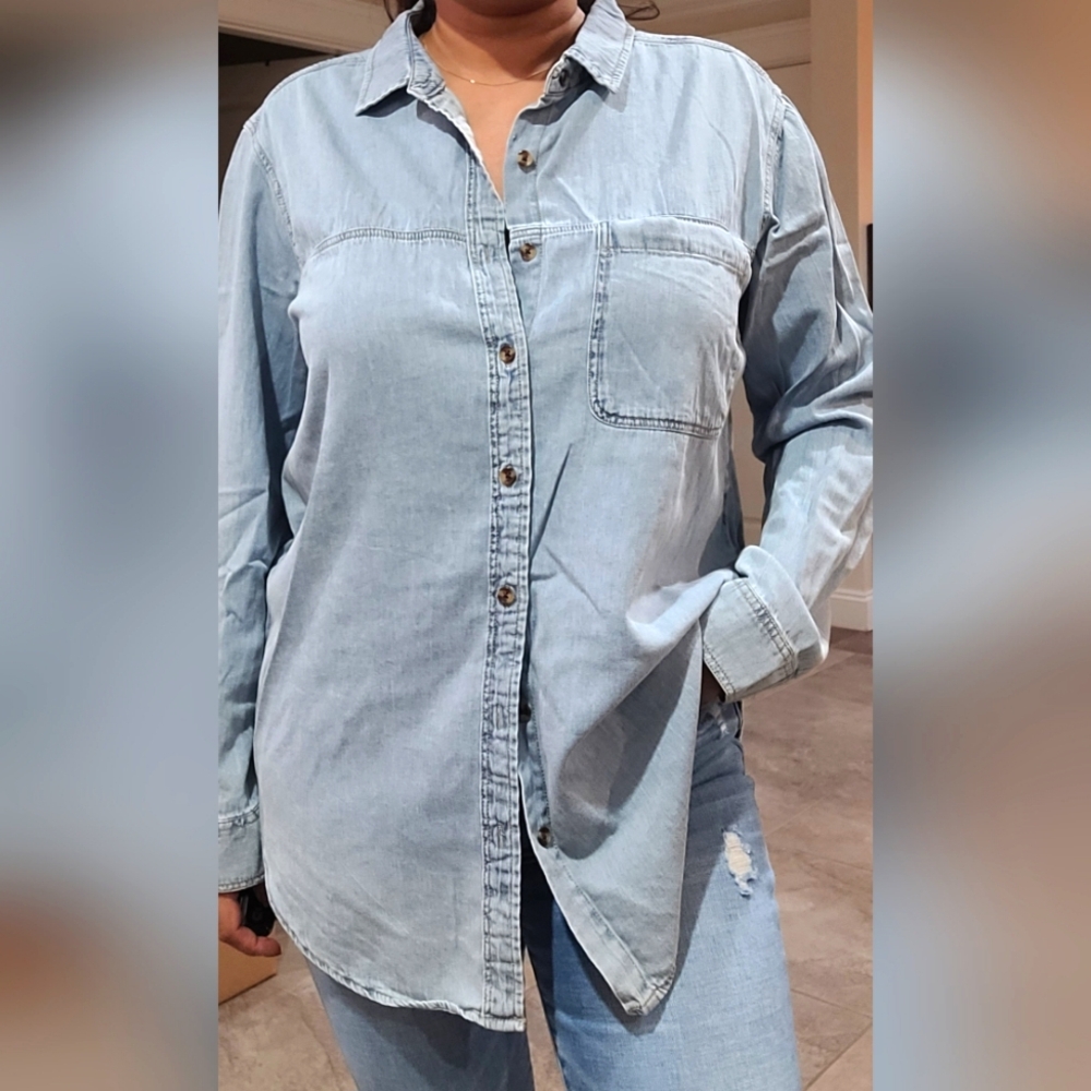 Chambray button up